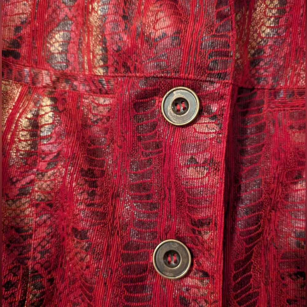 Vintage Linear Snakeskin Jacket Lg‎